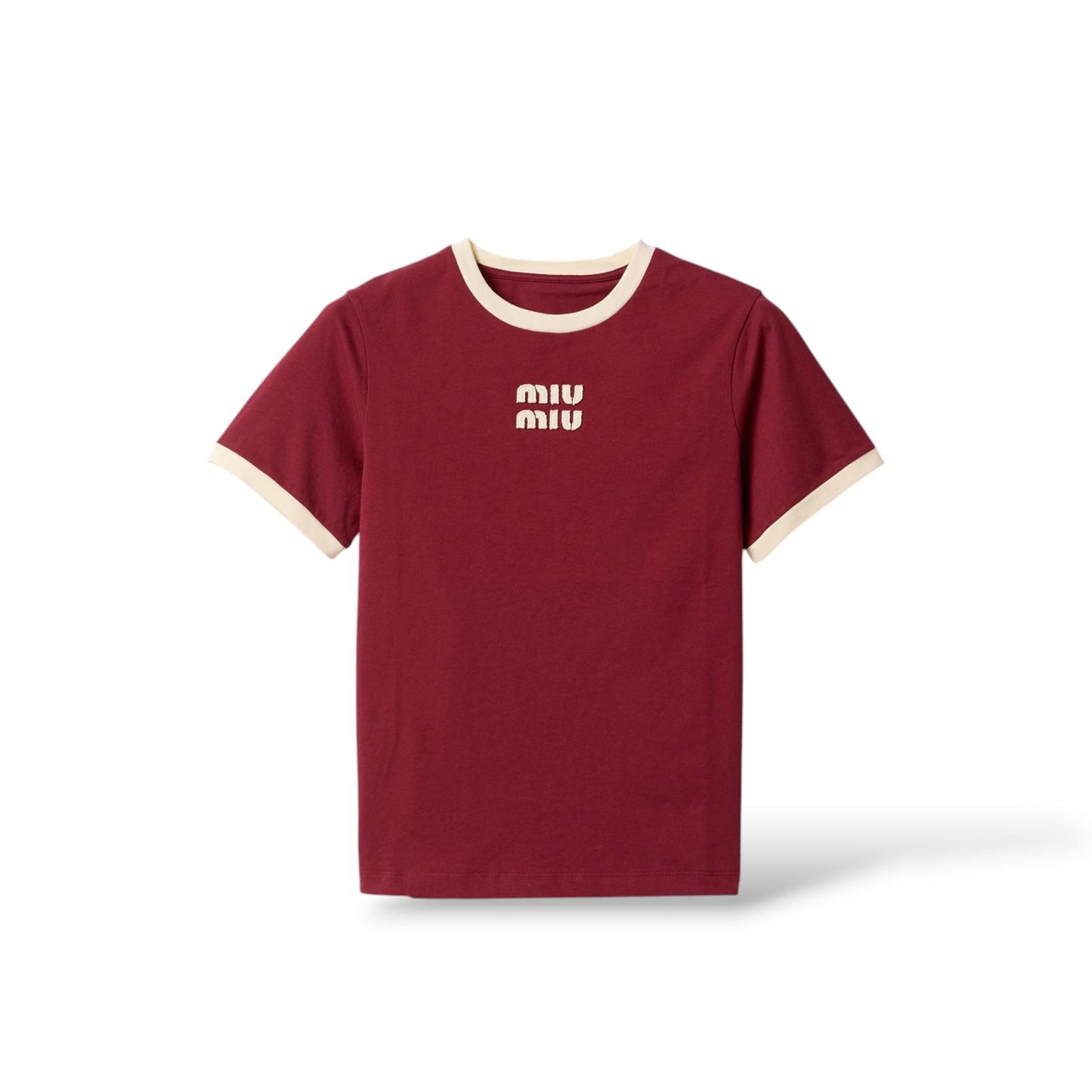 Miu Miu T-shirt bordeaux