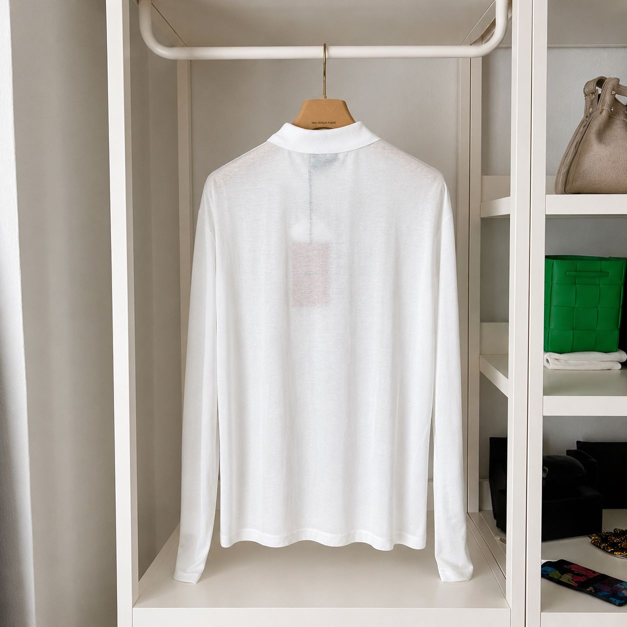 Miu Miu polo a maniche lunghe con logo