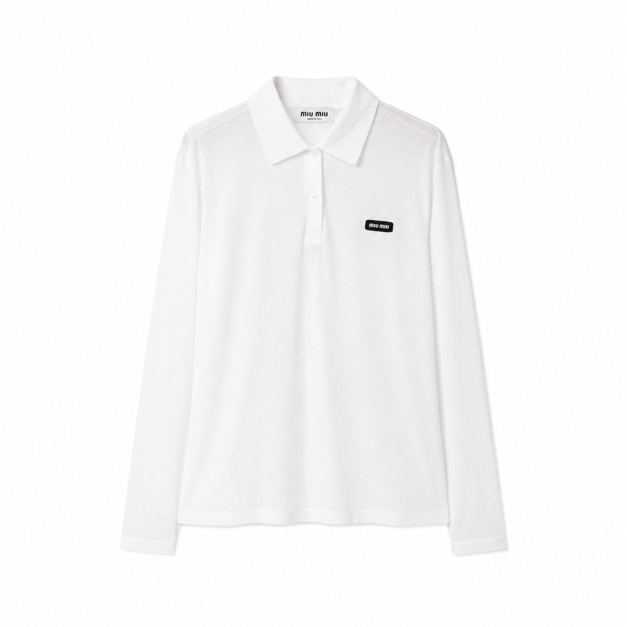 Miu Miu polo a maniche lunghe con logo