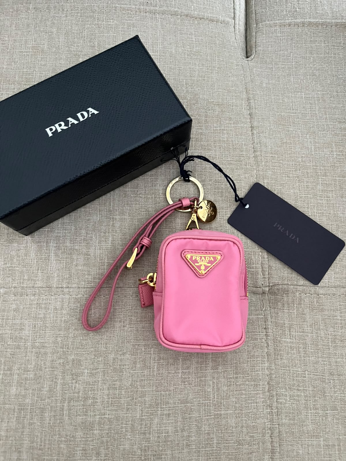 Prada portachiavi rosa