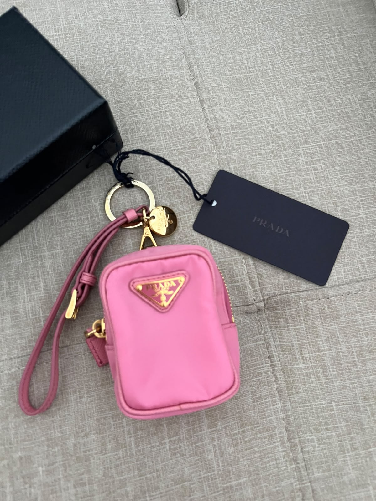 Prada portachiavi rosa