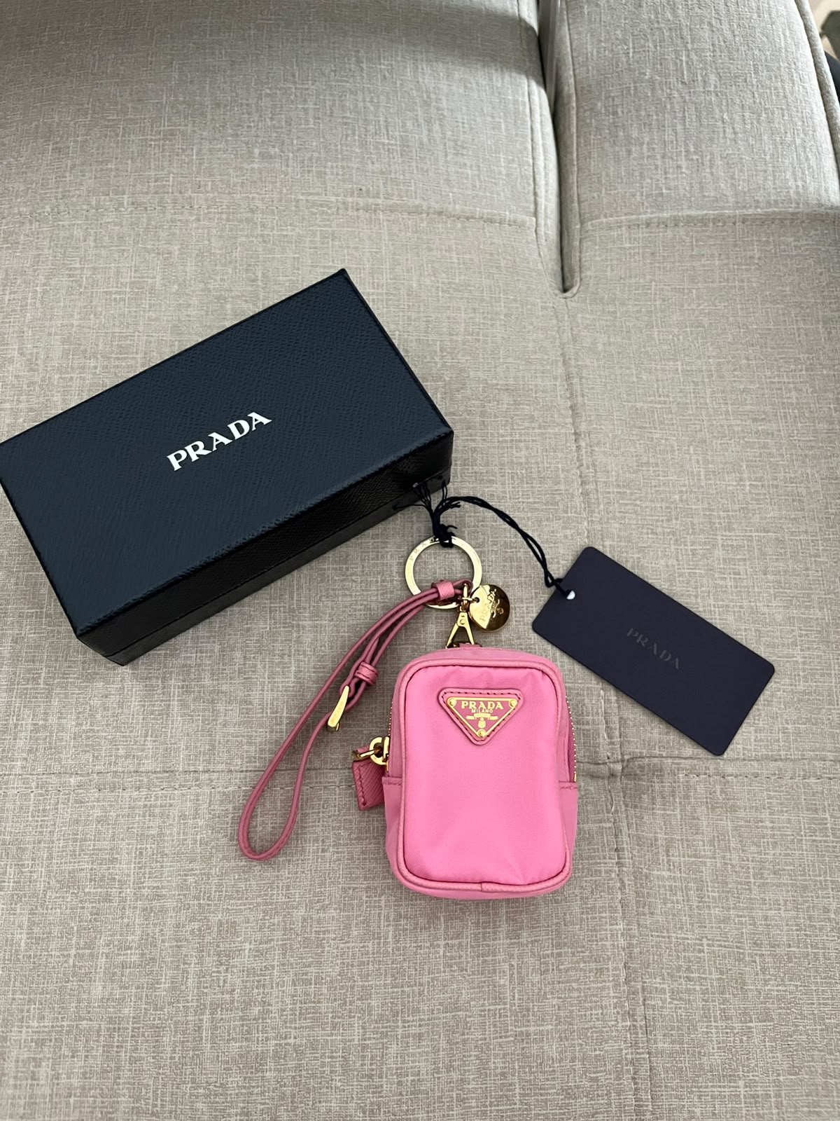 Prada portachiavi rosa