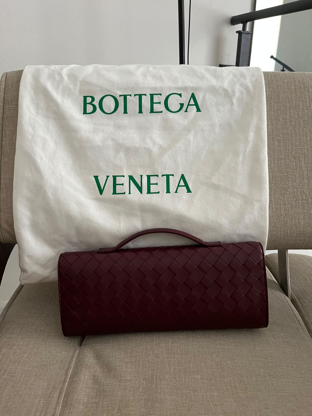 Bottega Veneta Clutch Andiamo Barolo