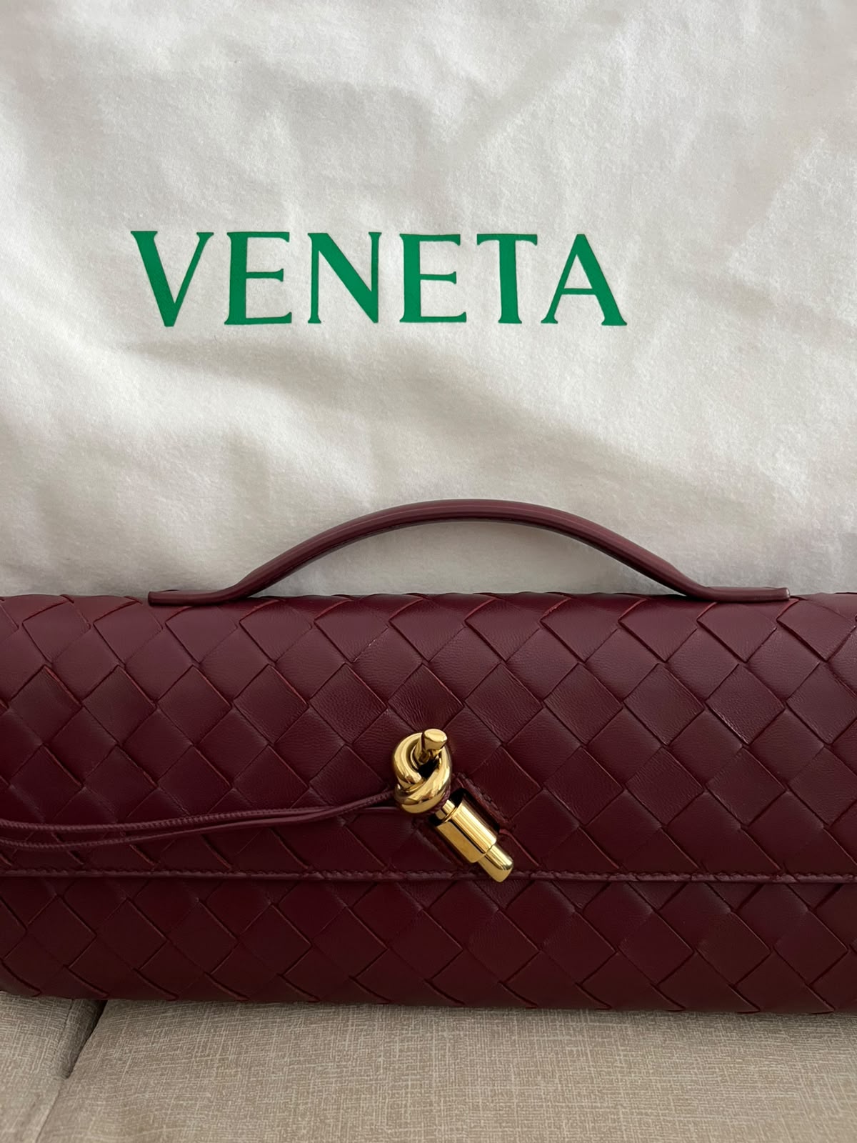 Bottega Veneta Clutch Andiamo Barolo