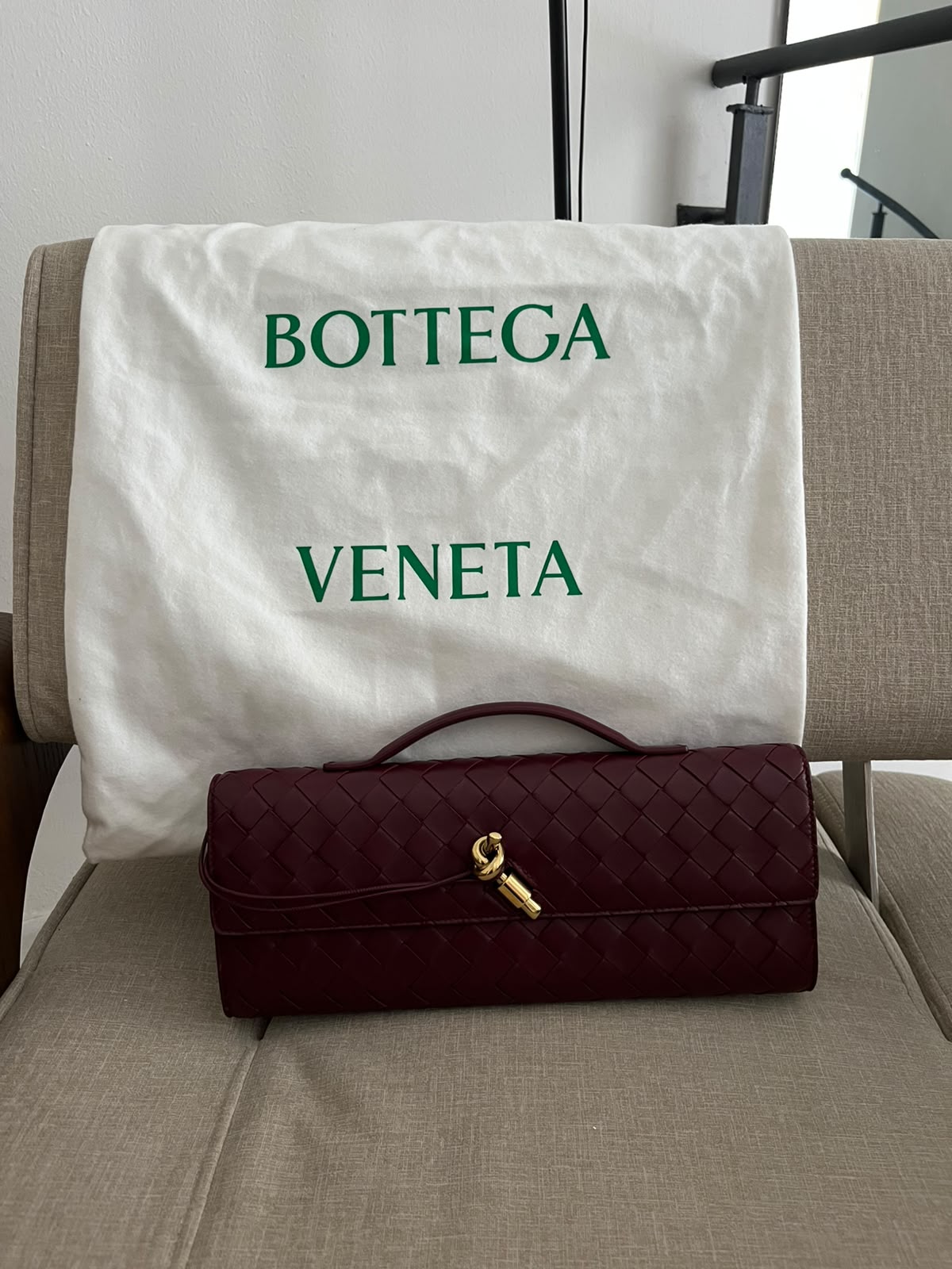 Bottega Veneta Clutch Andiamo Barolo