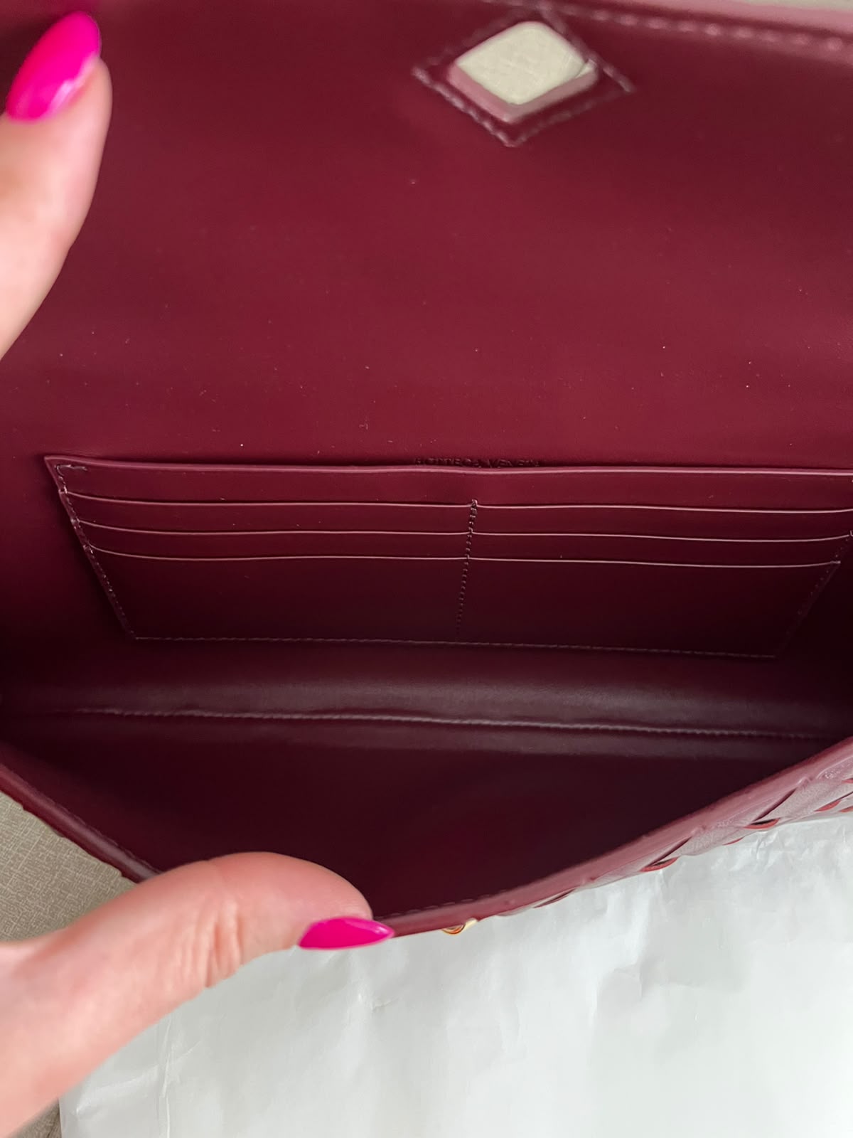 Bottega Veneta Clutch Andiamo Barolo