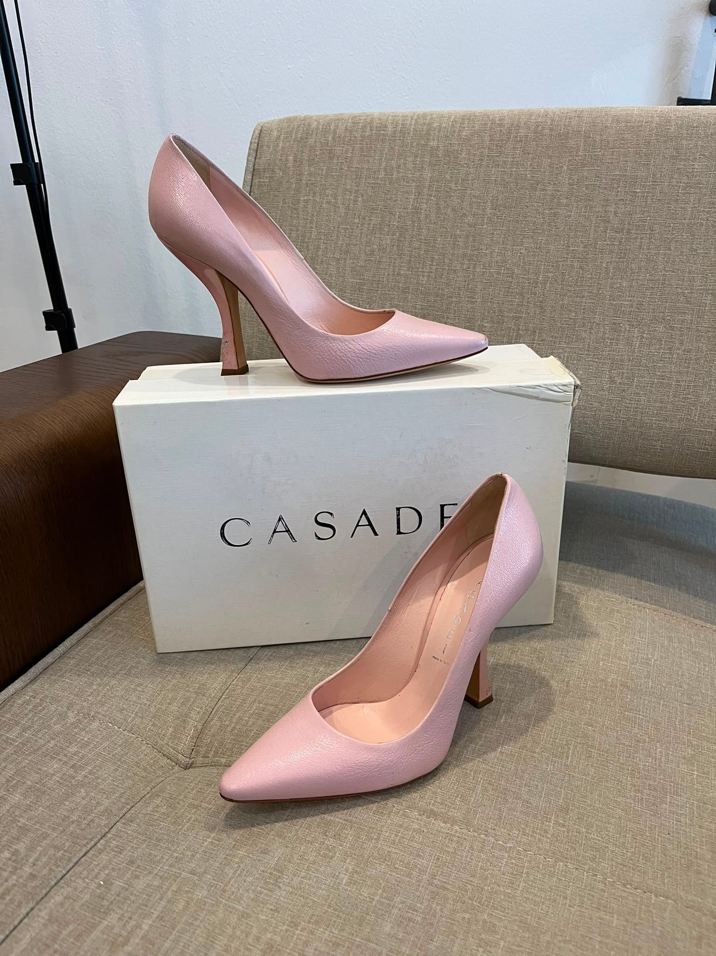 Casadei décolleté rosa cipria