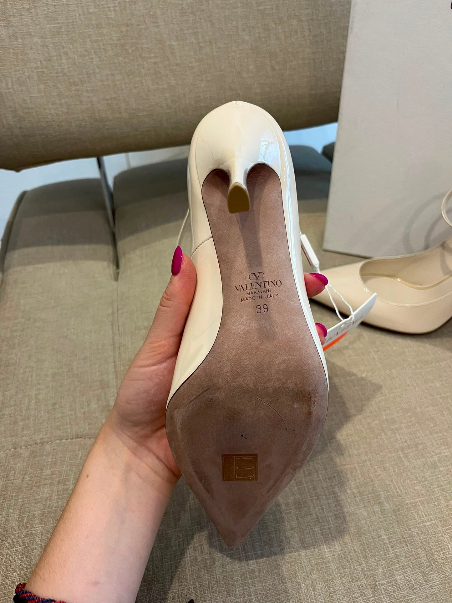 Valentino décolleté bianco