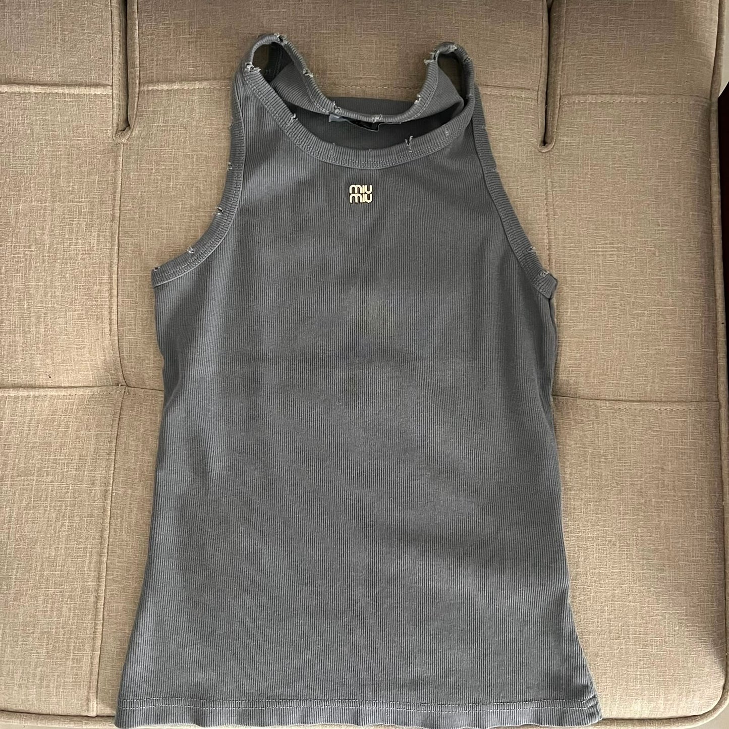 Miu Miu canotta grigia