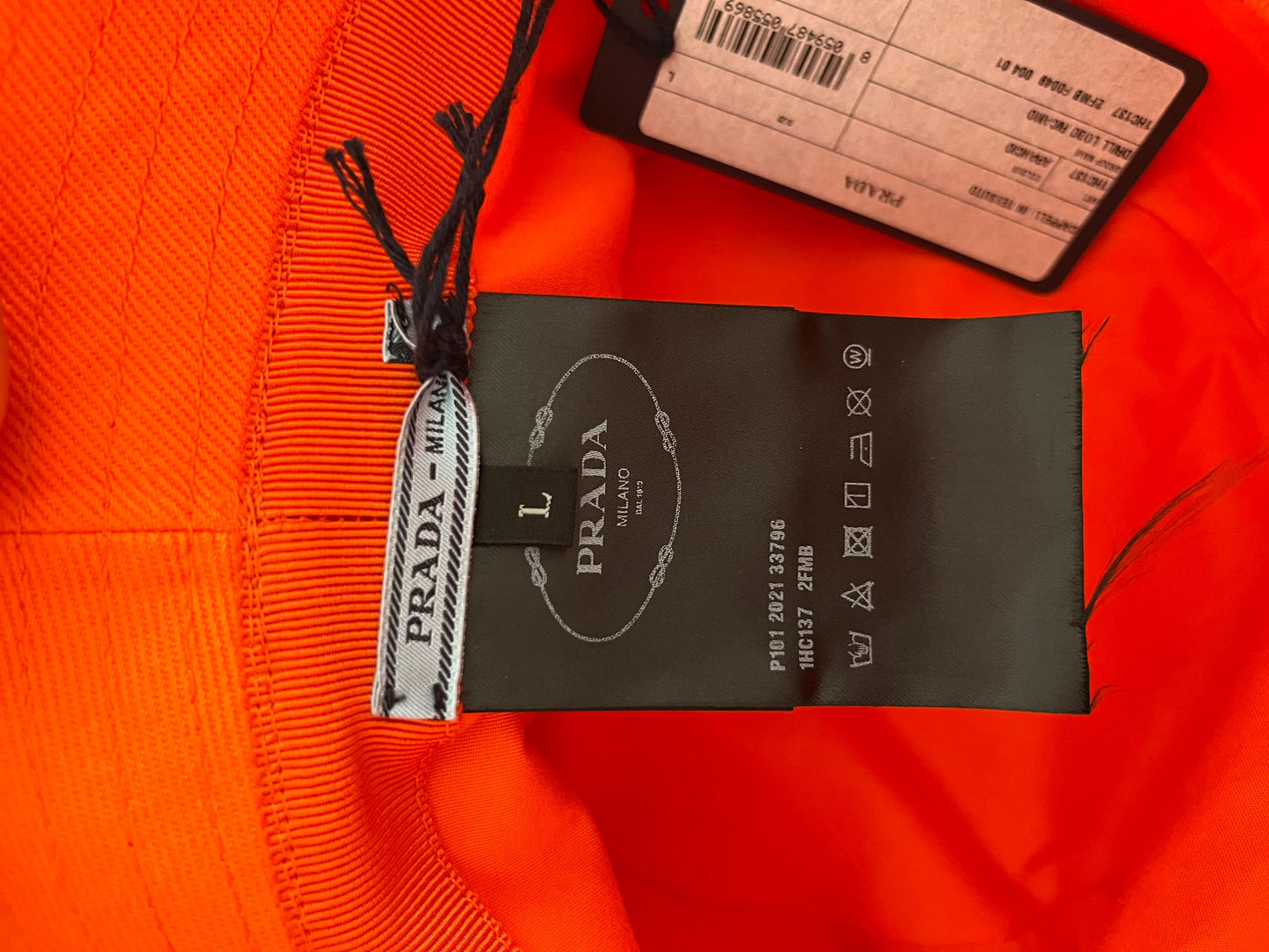 Prada Bucket Hat Arancione