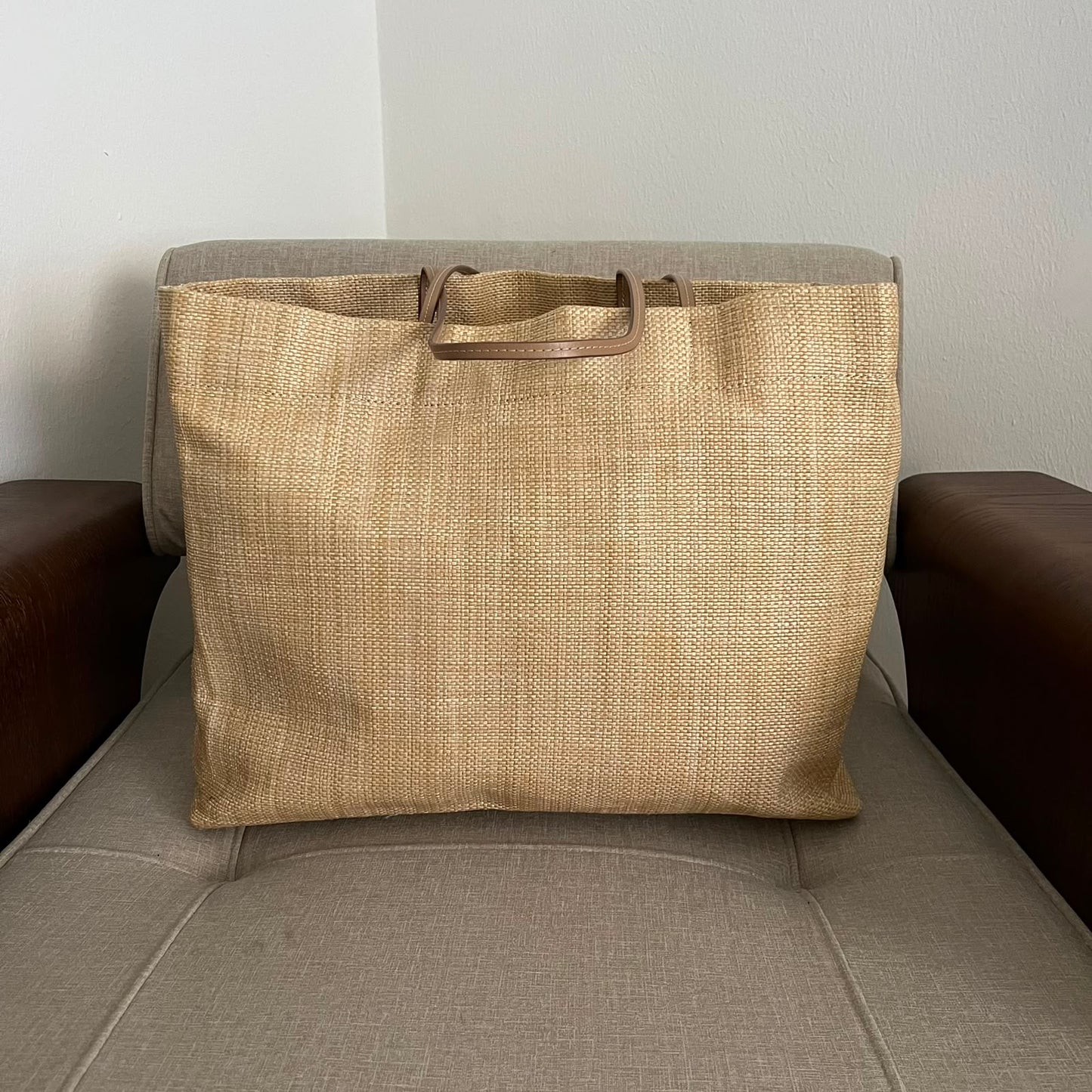 Prada Large Tote in rafia