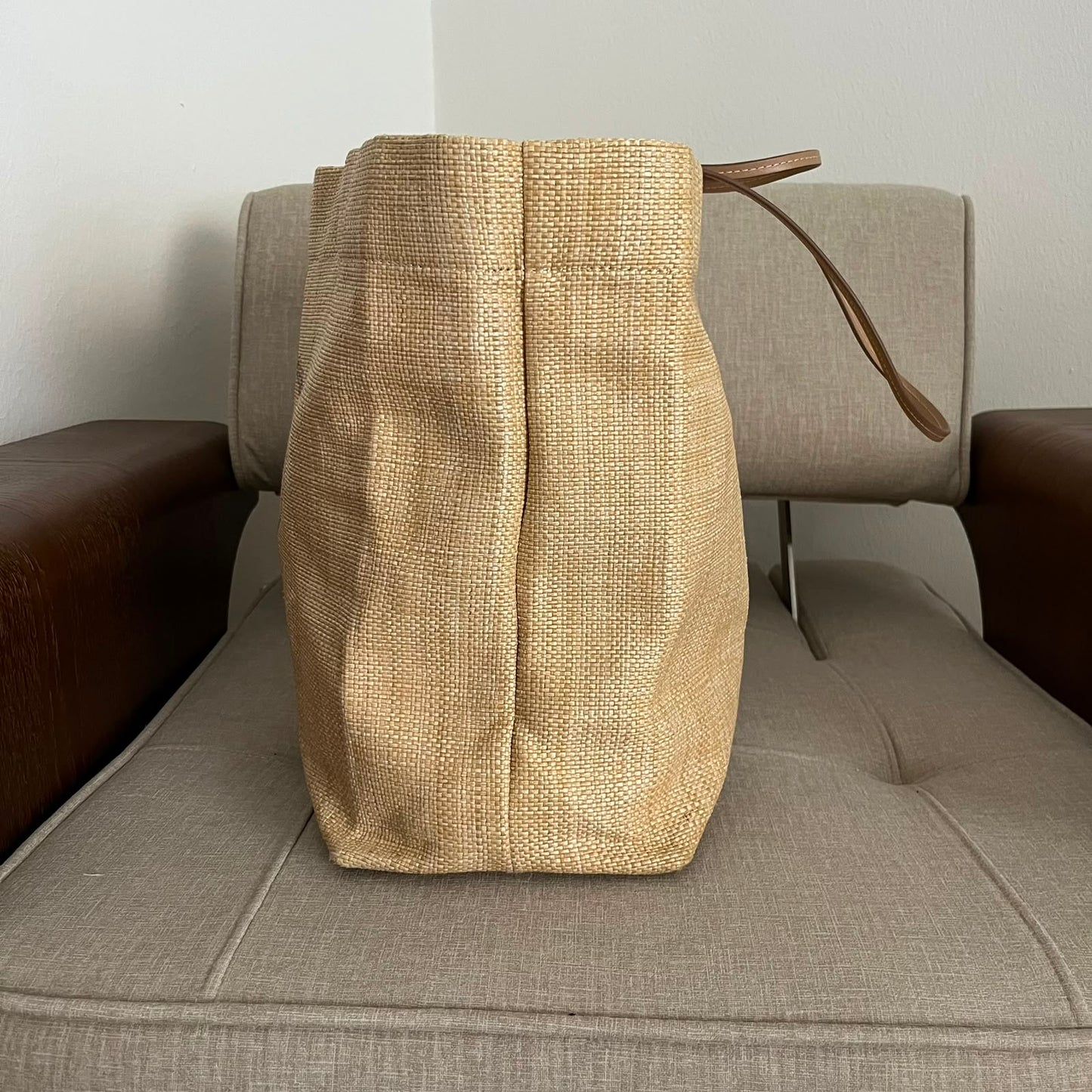 Prada Large Tote in rafia