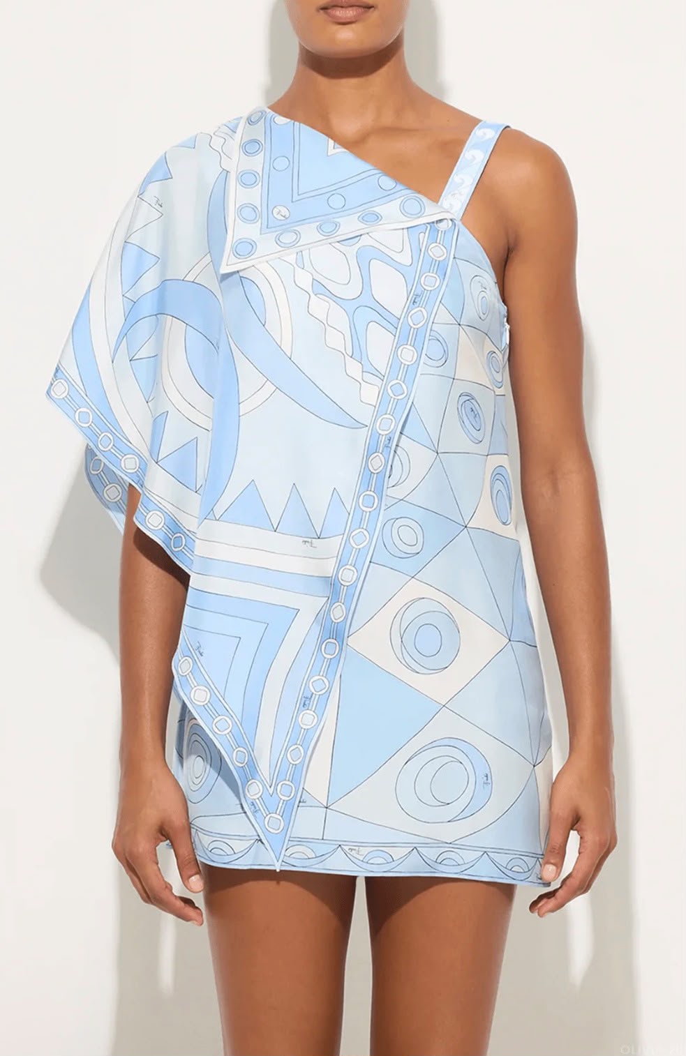 Pucci abito azzurro cielo e bianco