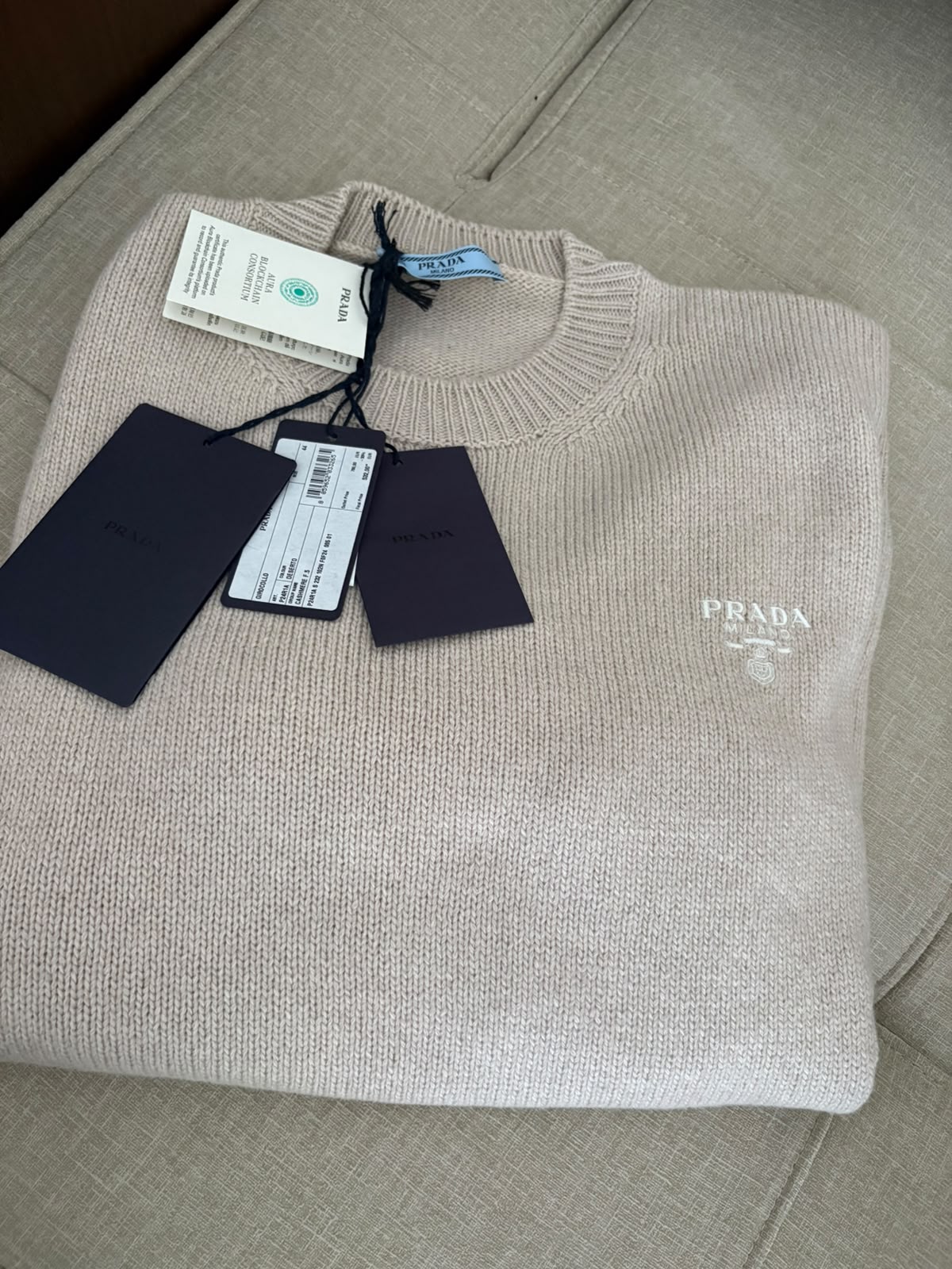 Prada pullover beige chiaro