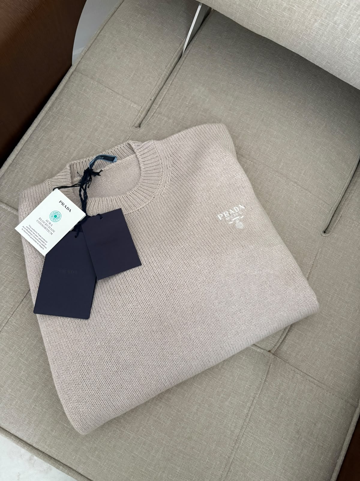 Prada pullover beige chiaro