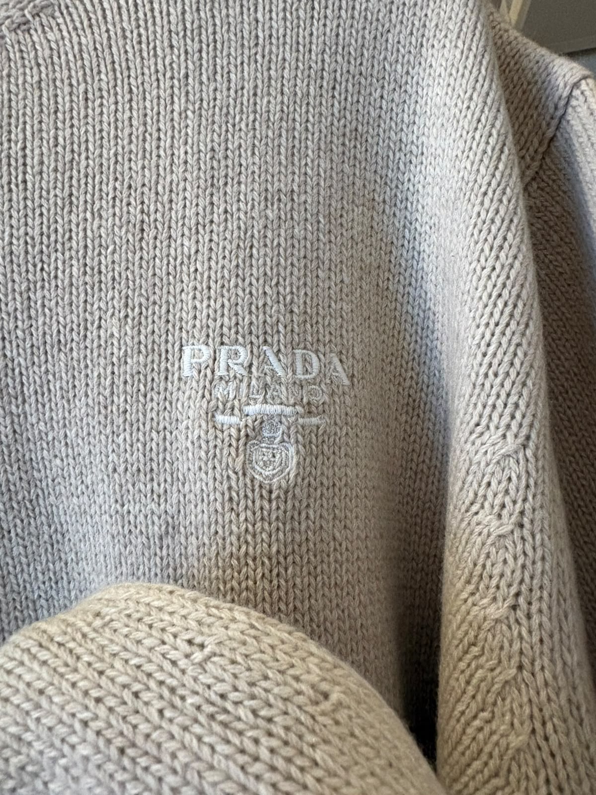 Prada pullover beige chiaro