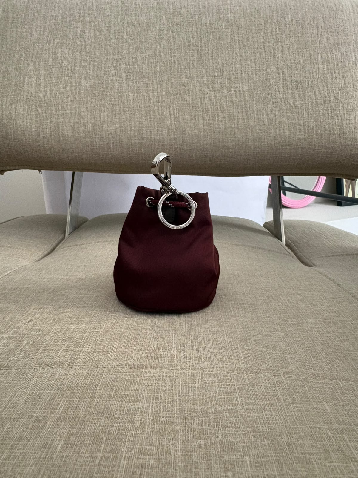 Prada mini pouch bordeaux