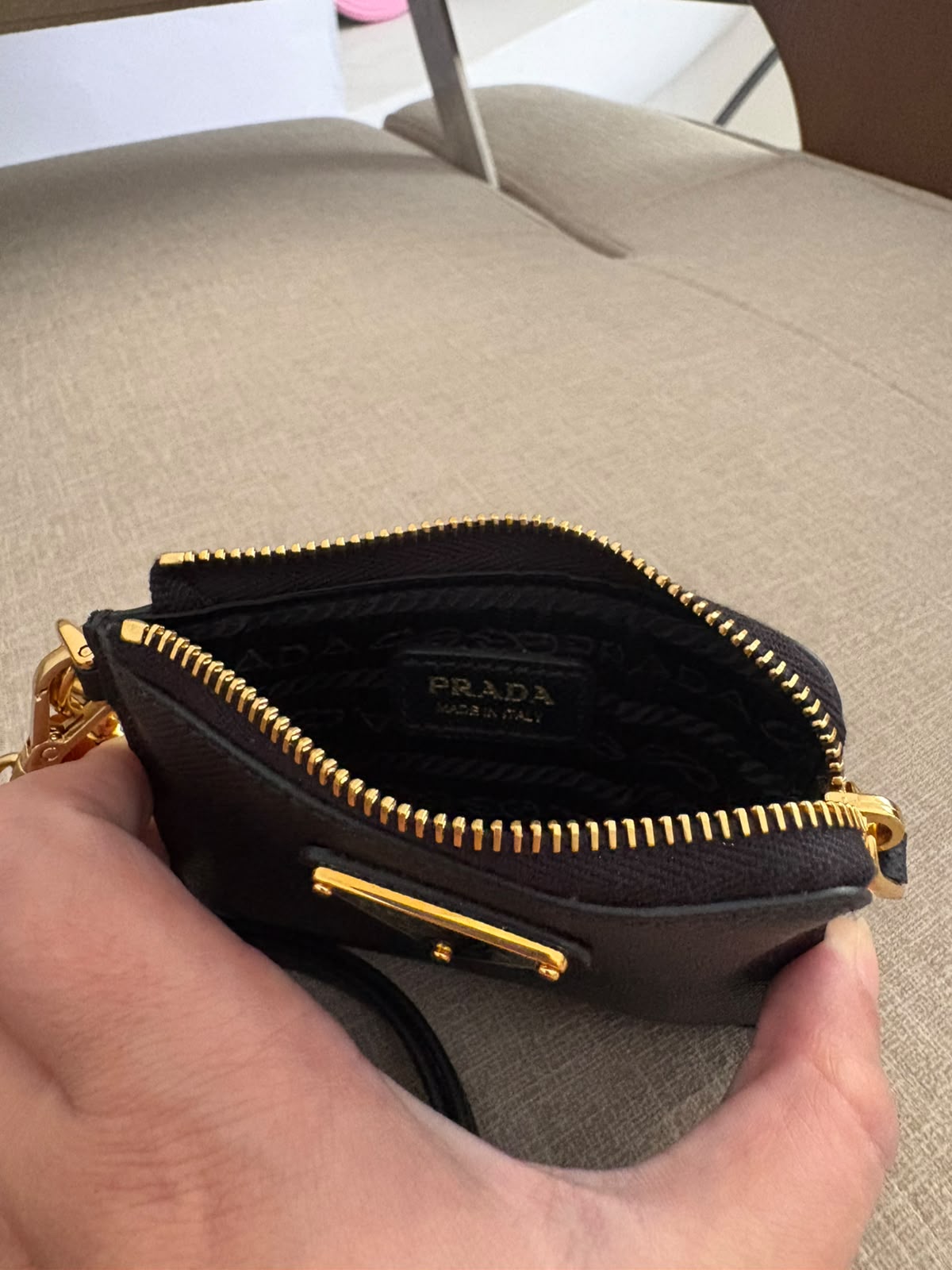 Prada portacarte in pelle Saffiano - nero