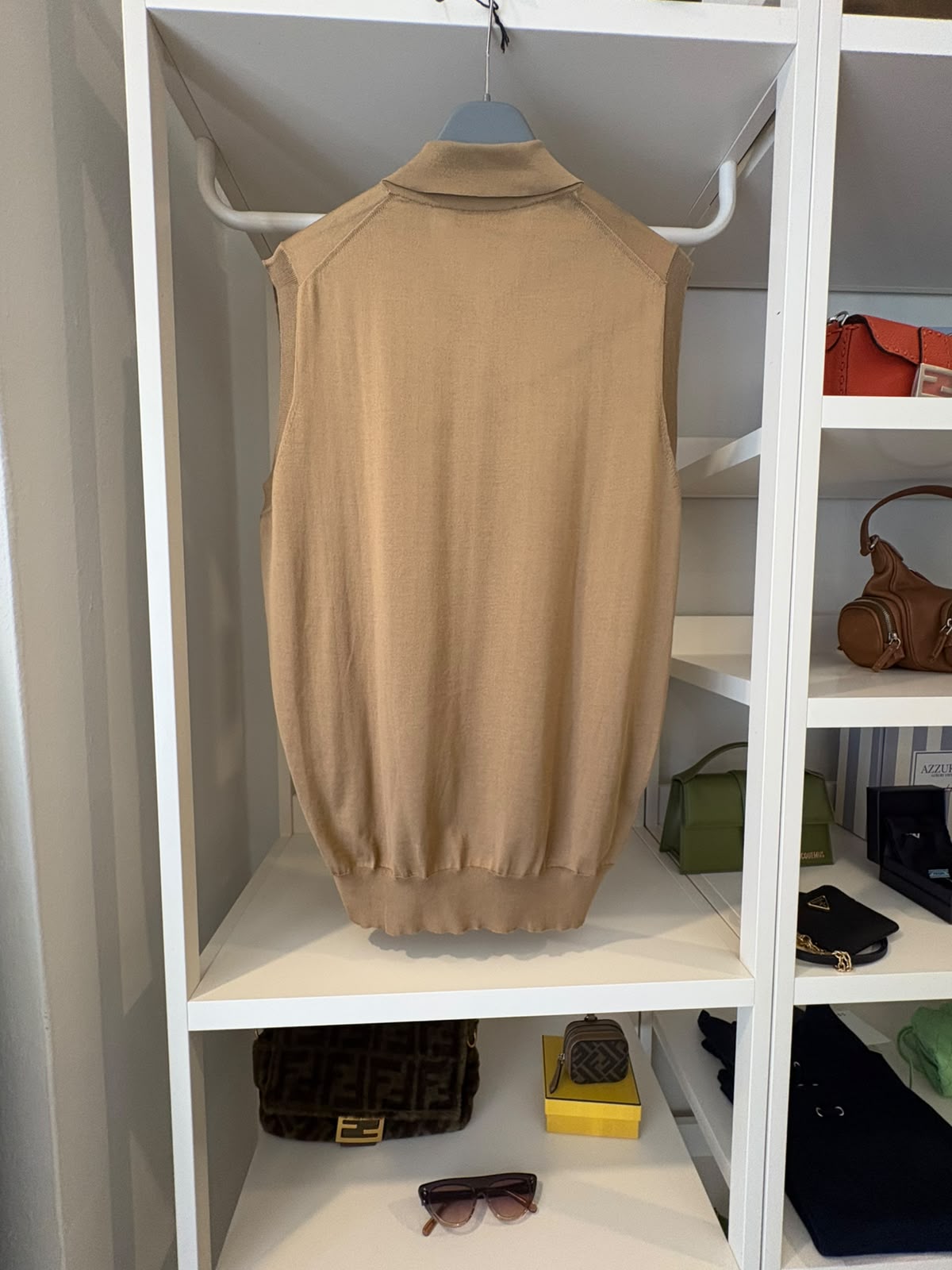 Prada gilet color cammello