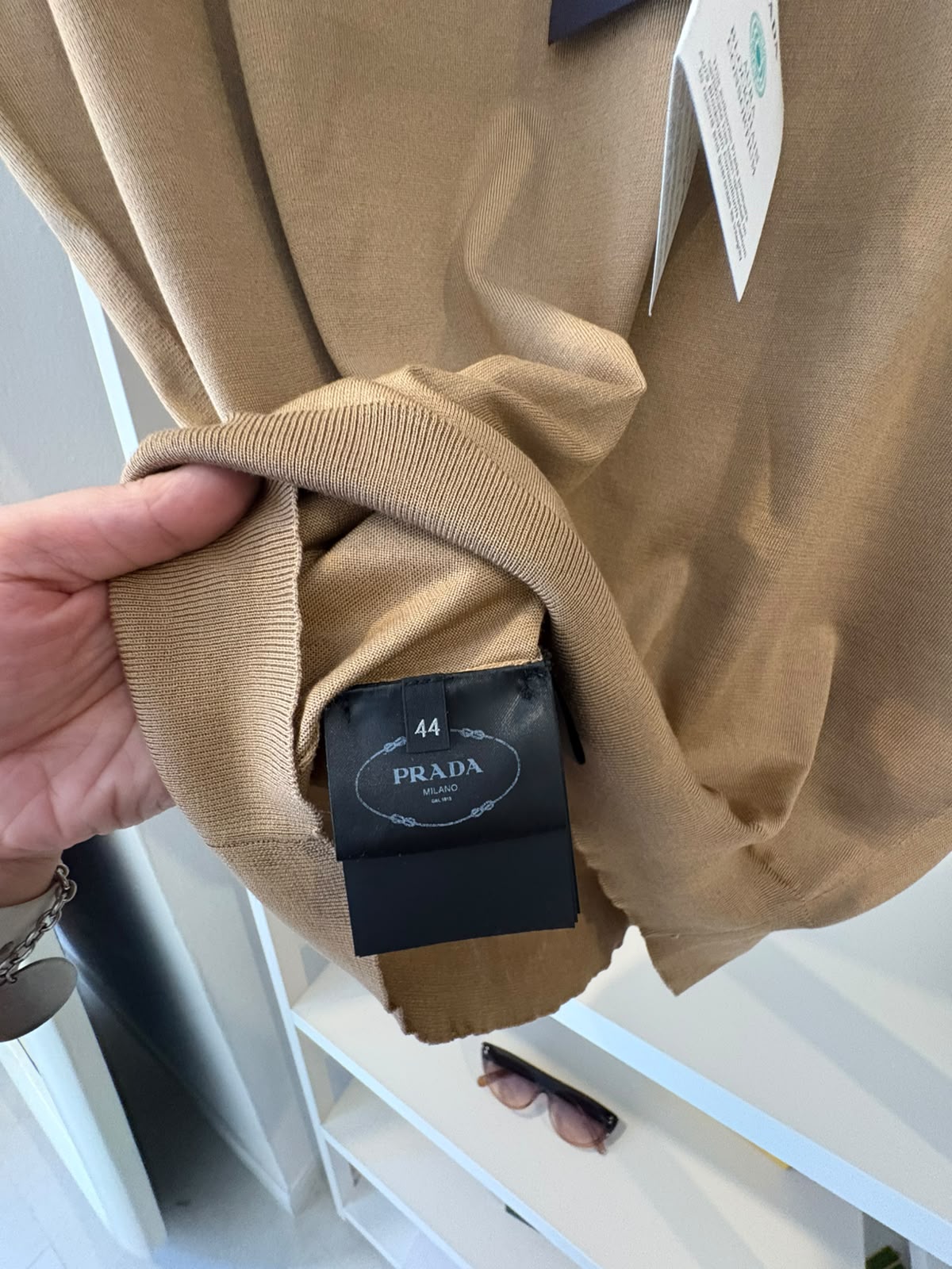 Prada gilet color cammello