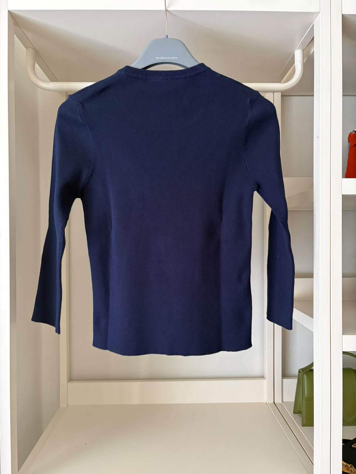 Prada Pullover in maglia a coste Blu Navy