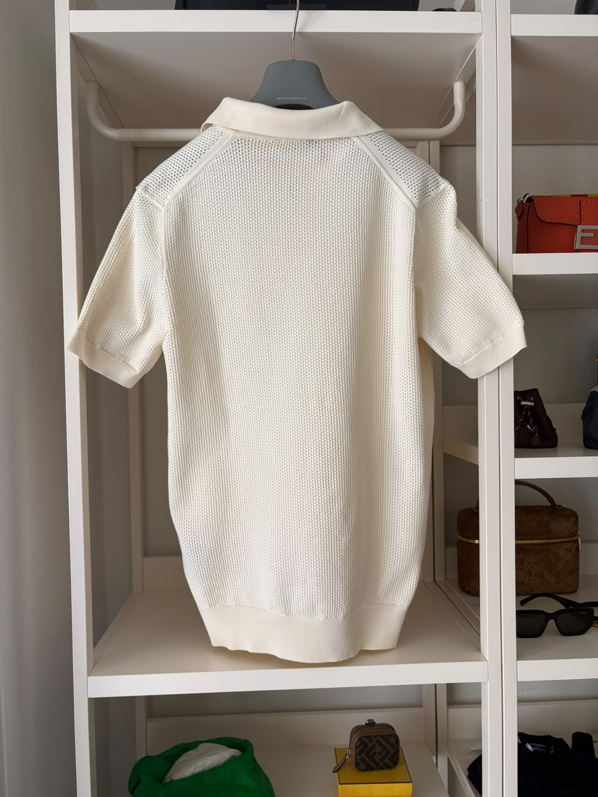 Prada polo in maglia - color avorio