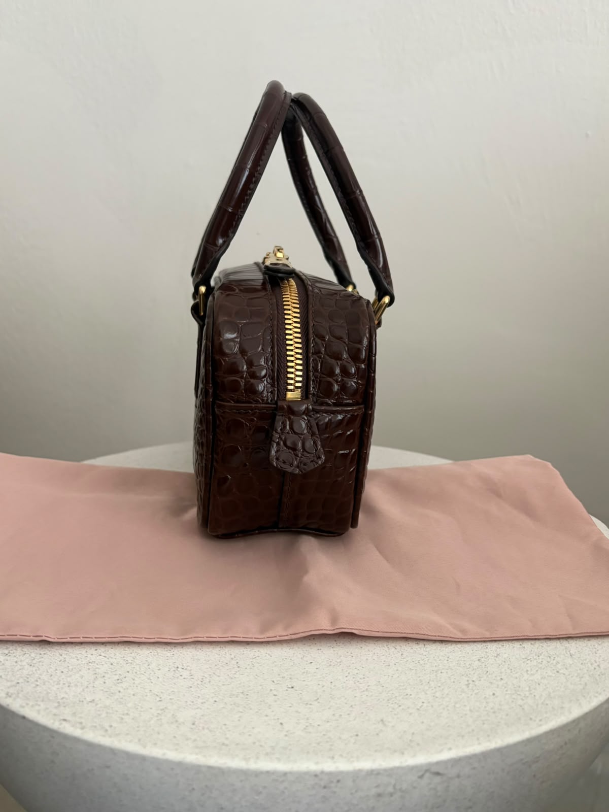 Miu Miu Arcadie marrone in cocco