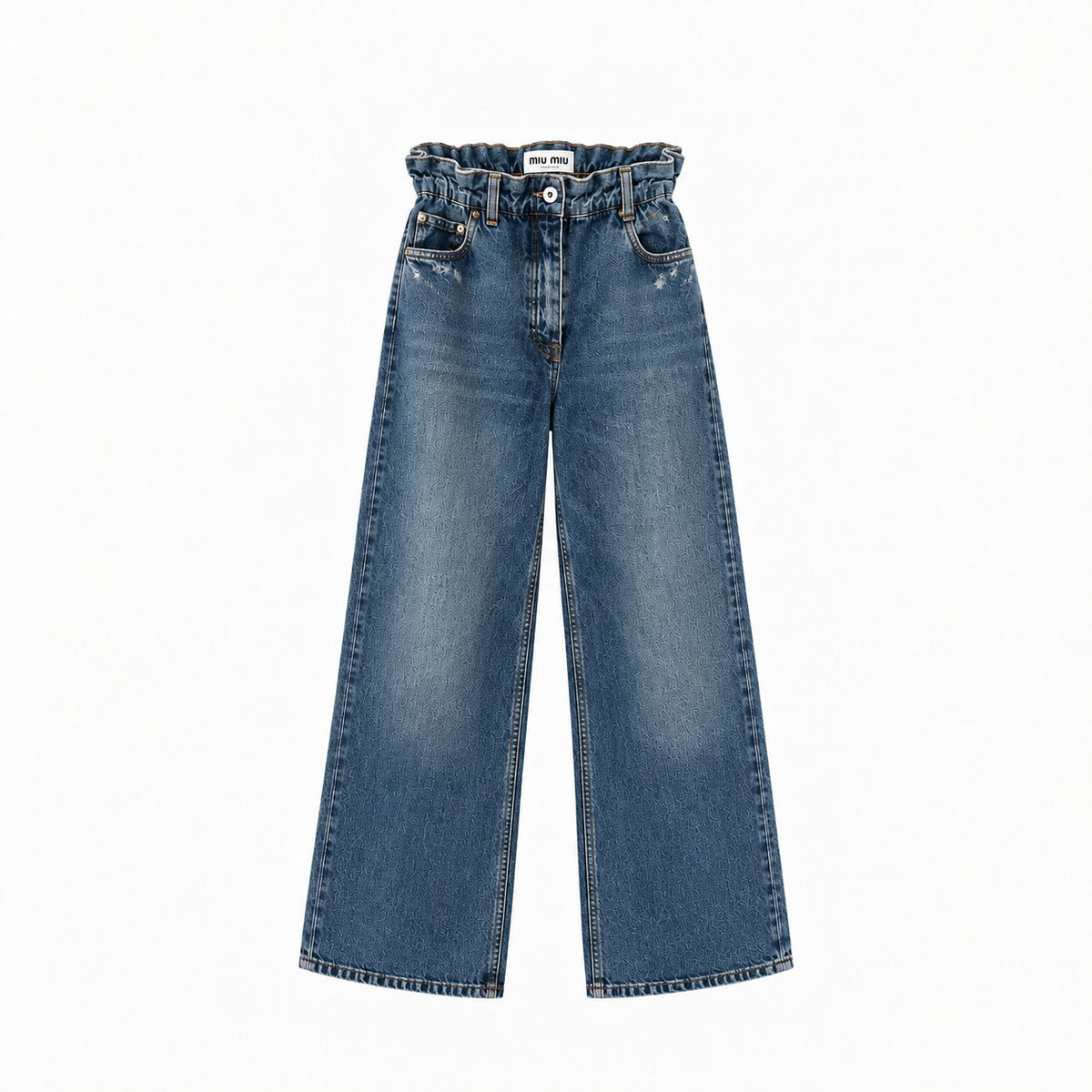 Miu Miu Jeans Wide Leg in Denim Blu