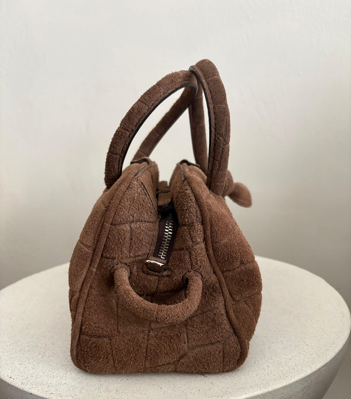 Jacquemus le Turismo in pelle scamosciata marrone