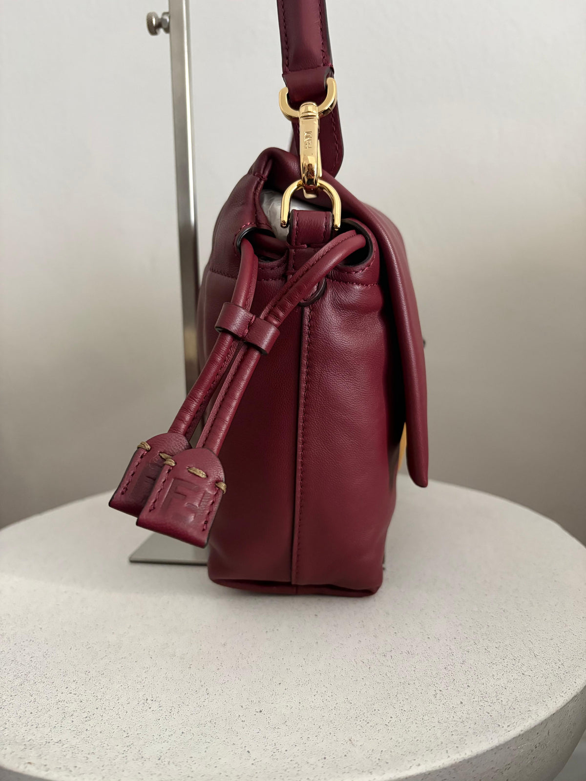 Fendi Mama Baguette Medium Bordeaux