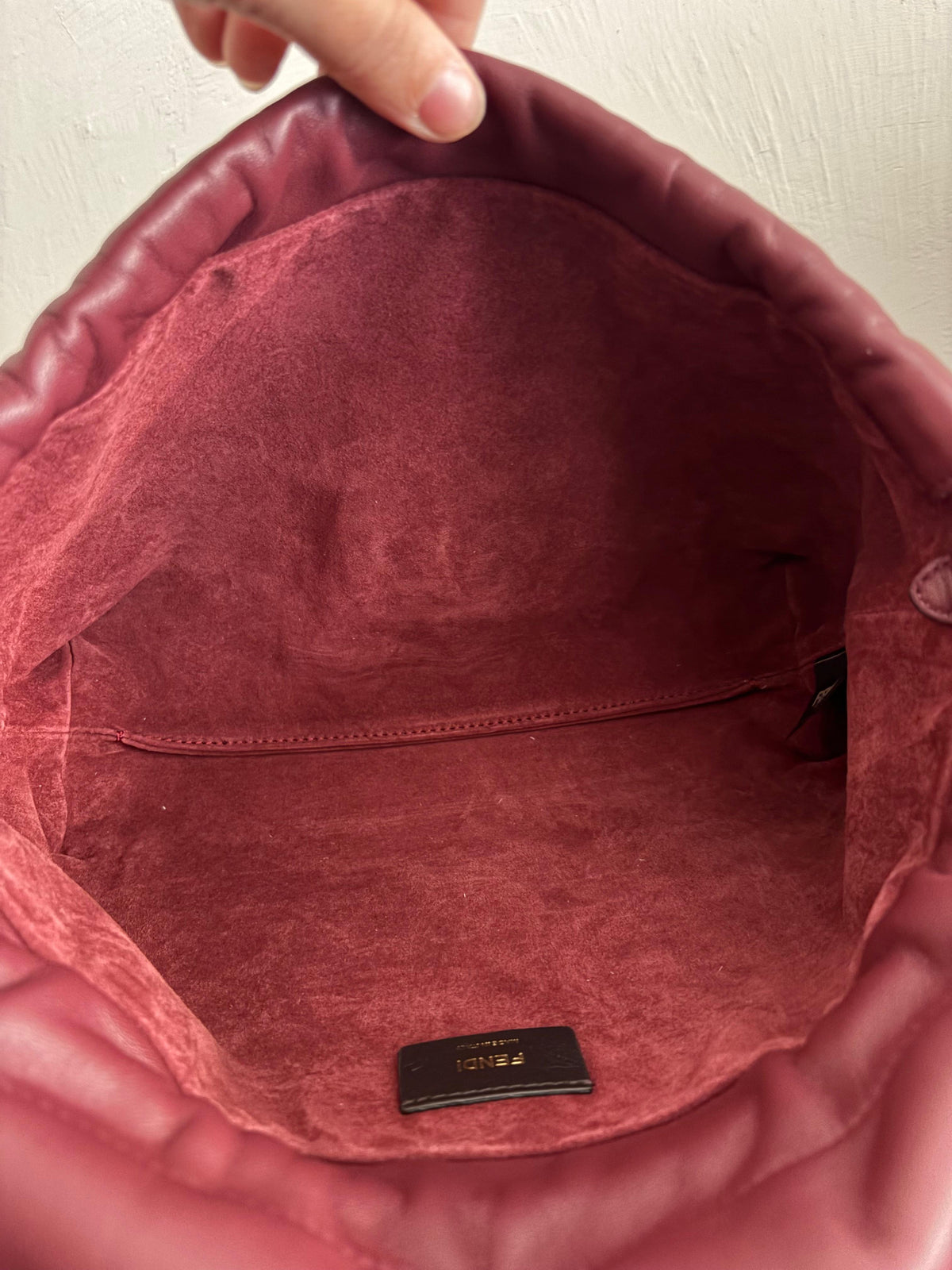 Fendi Mama Baguette Medium Bordeaux
