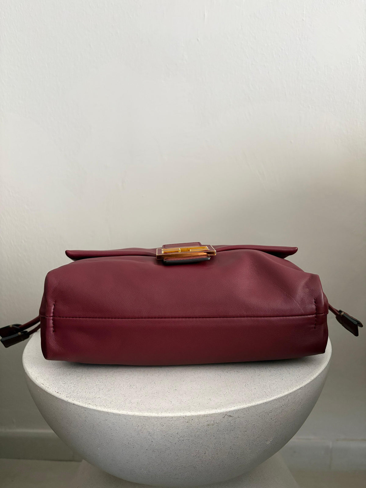 Fendi Mama Baguette Medium Bordeaux