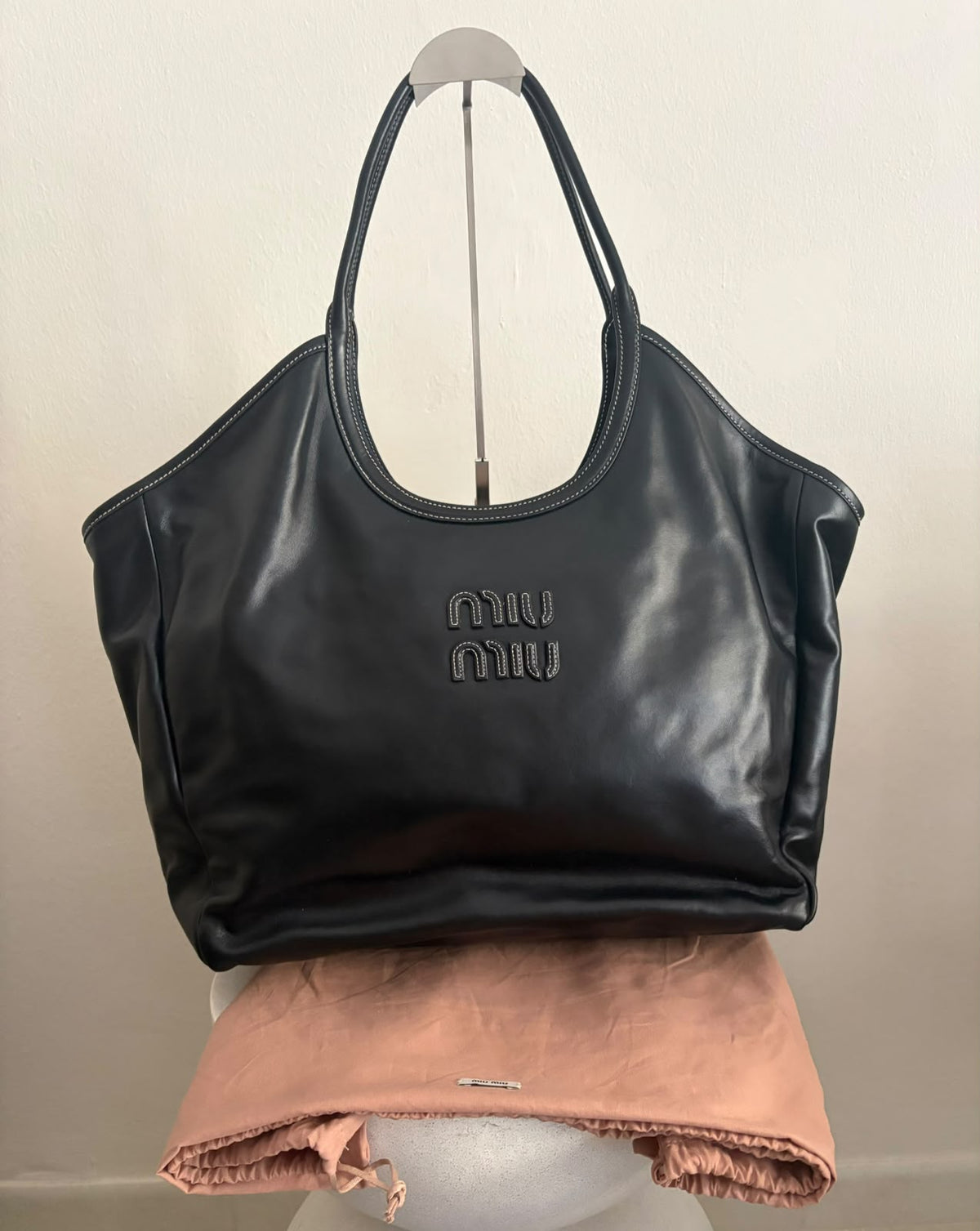 Miu Miu Ivy in pelle nera