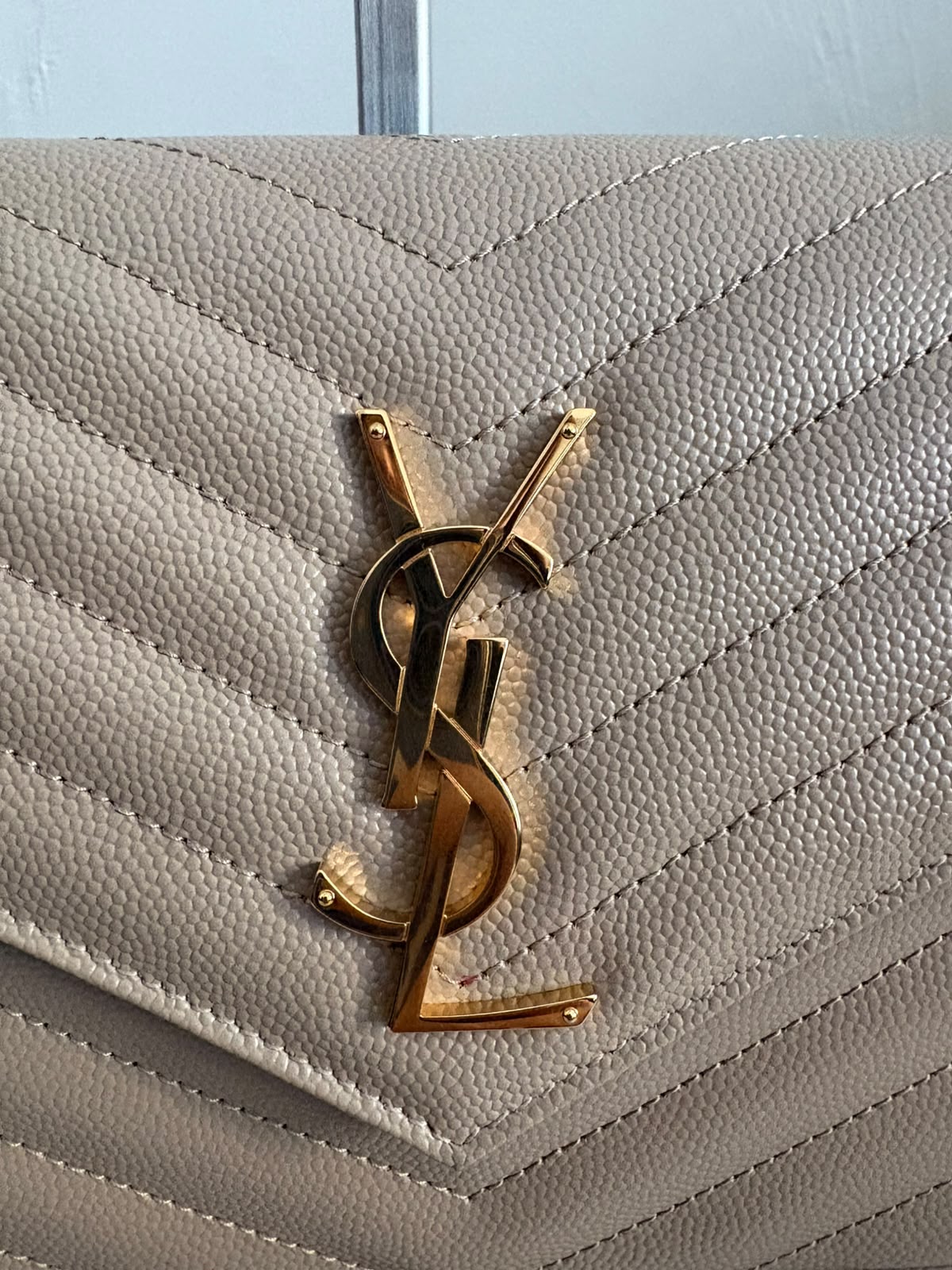 Saint Laurent Pochette Cassandre Beige