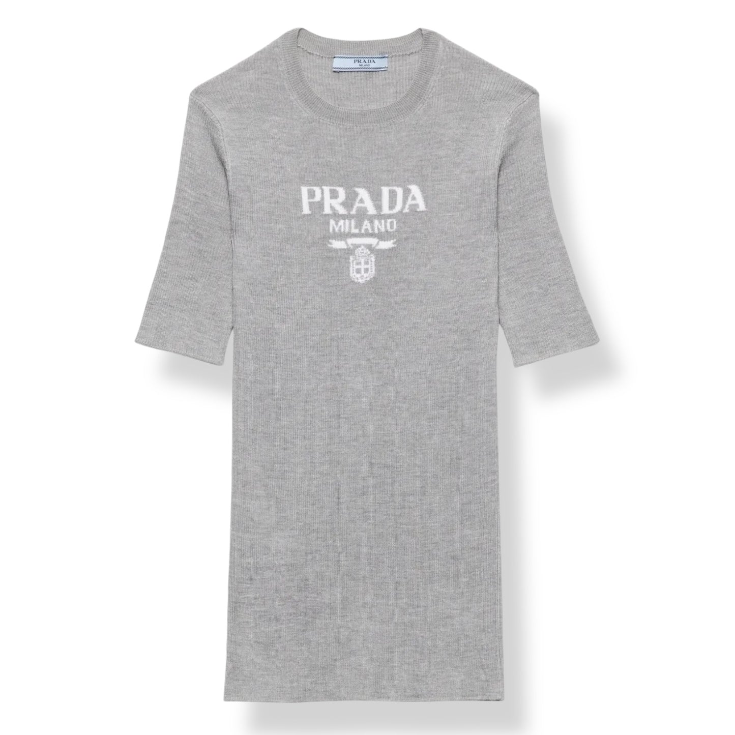 Prada T shirt lunga in maglia