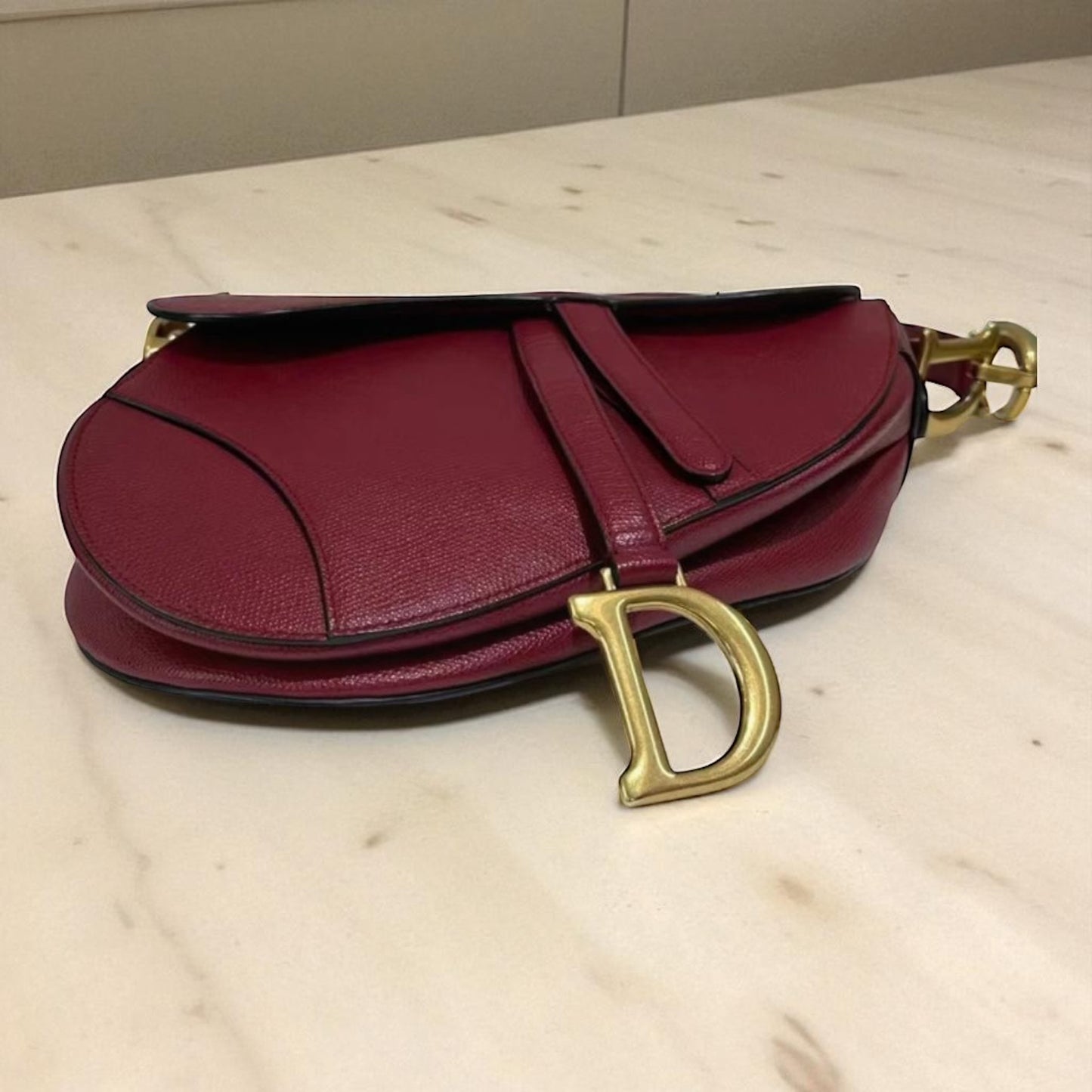 Dior Sella Burgundy