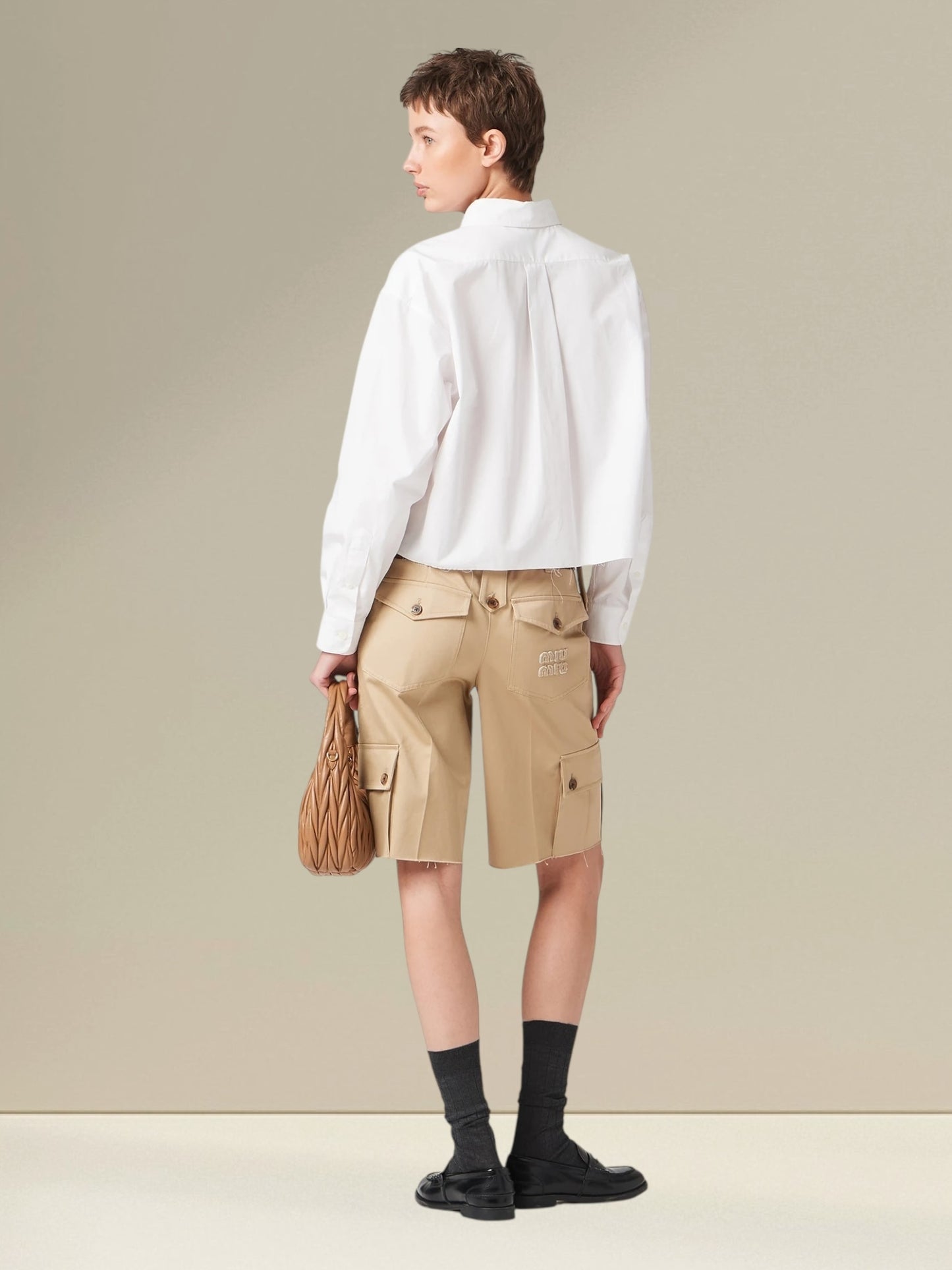 Miu Miu Camicia Maniche lunghe bianca
