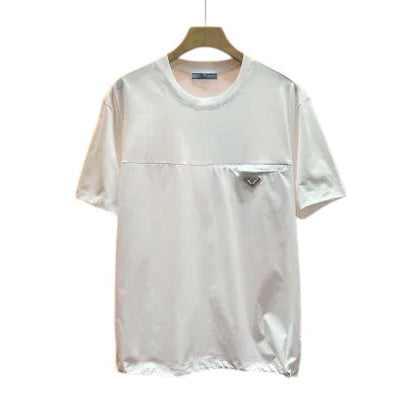 Prada T-shirt White in Nylon e Cotone
