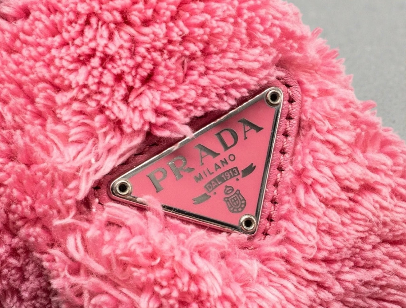 PRADA RE-EDITION 2000 TERRY MINI BAG PINK SHW