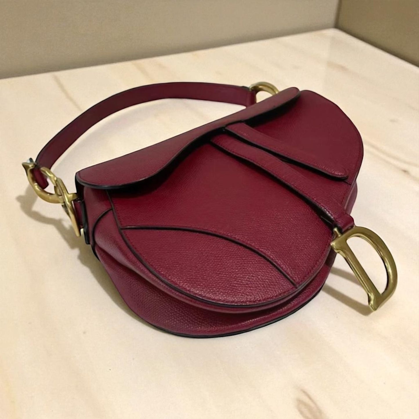 Dior Sella Burgundy