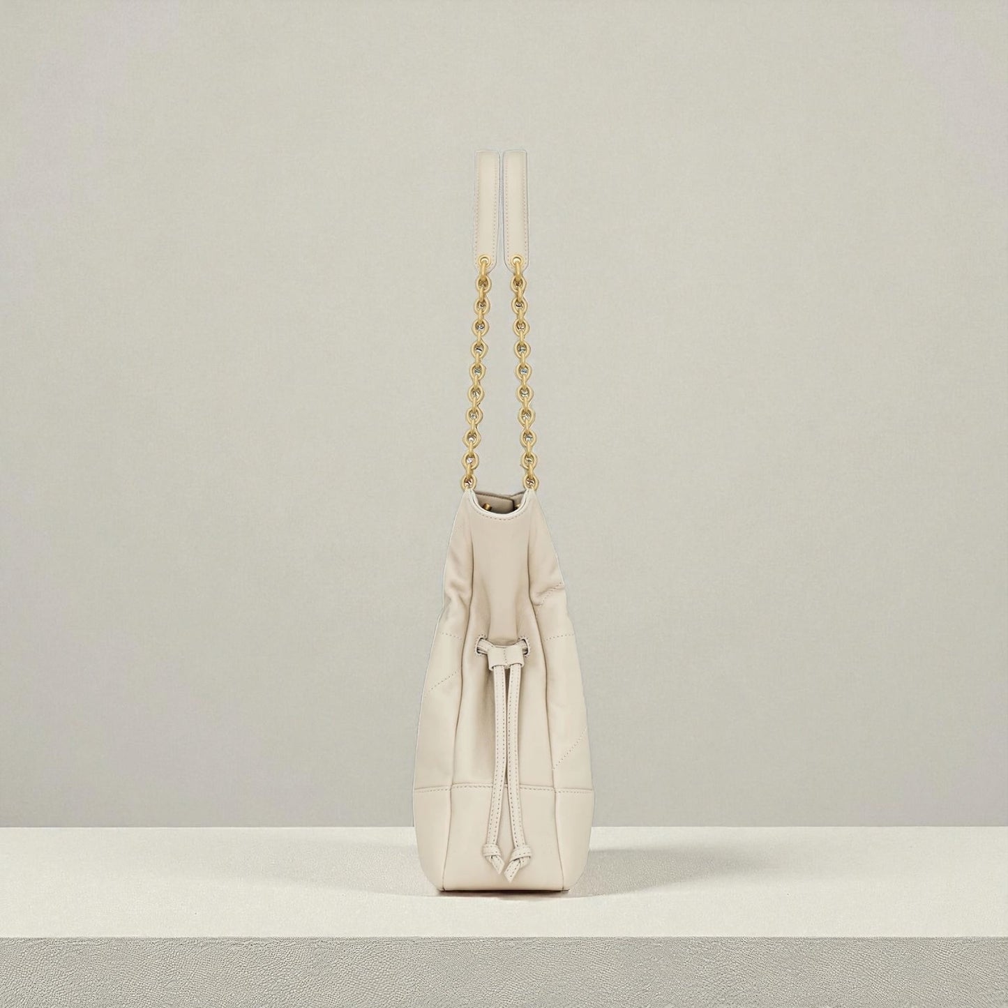 Saint Laurent Jamie Shopping Piccola - Pelle di Agnello Bianca