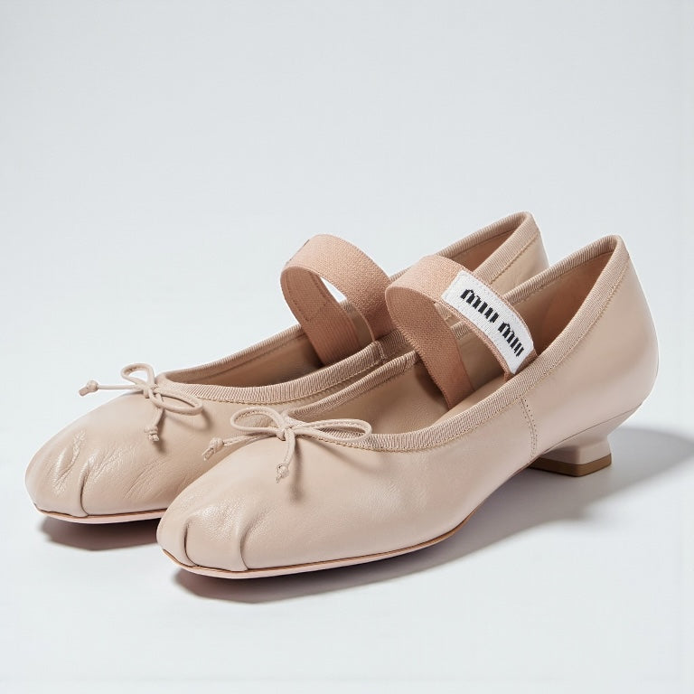 Miu Miu Ballerine Color Rosa cipria