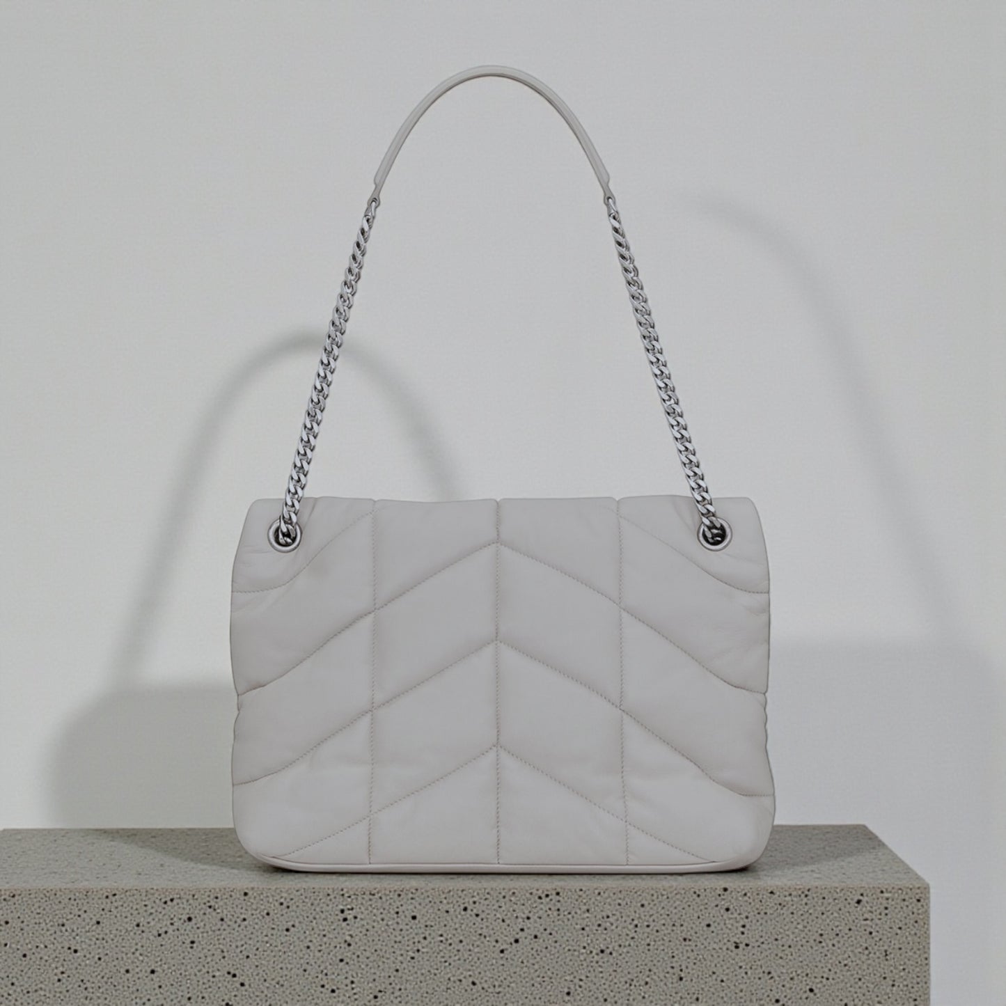 Saint Laurent Puffer Media Grigia