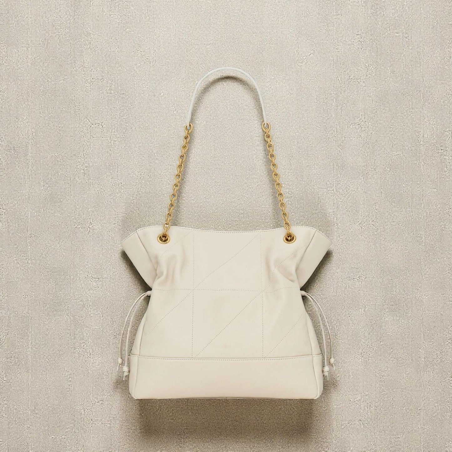 Saint Laurent Jamie Shopping Piccola - Pelle di Agnello Bianca