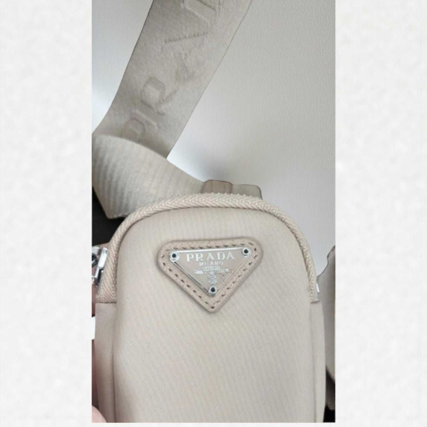 Prada Multipochette Re-Edition 2005 – Saffiano Beige