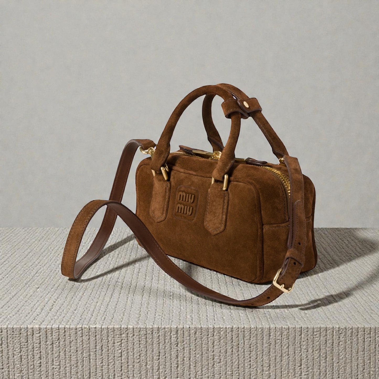 Miu Miu Borsa Arcadie in pelle scamosciata