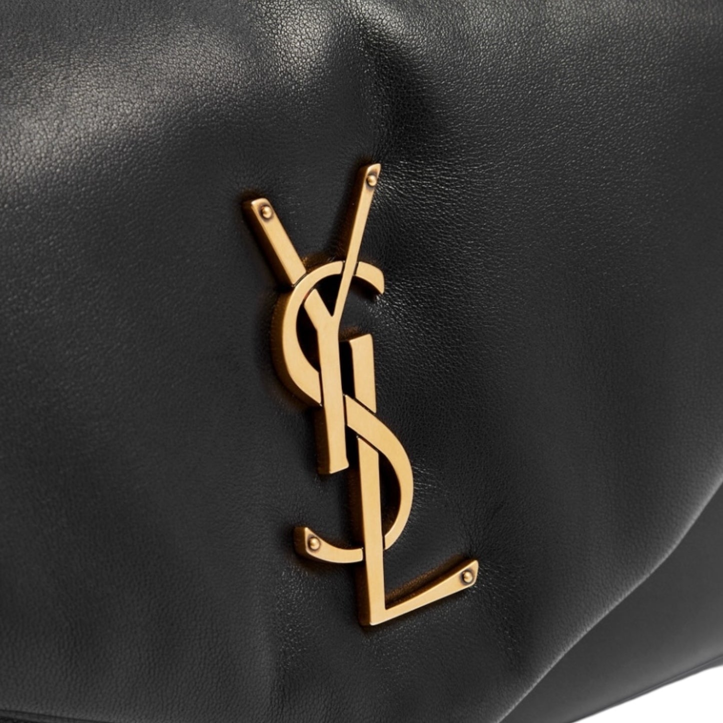 Saint Laurent Calypso Small in Plunged Lambskin Nera