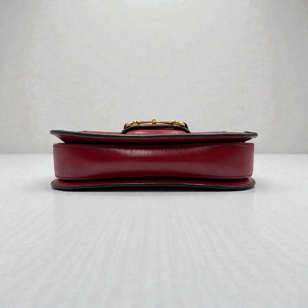 Gucci Horsebit 1955 Shoulder Bag – GG Supreme & Pelle Bordeaux
