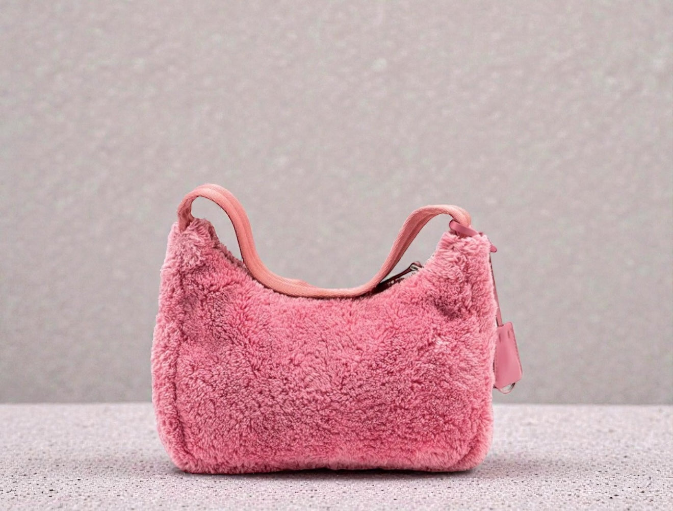 PRADA RE-EDITION 2000 TERRY MINI BAG PINK SHW