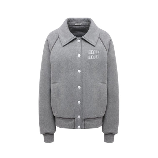 Miu Miu Grey Bomber Jacket